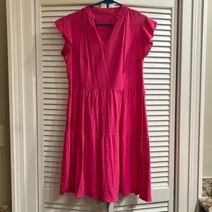 SHEIN/Temu pink tiered dress size medium